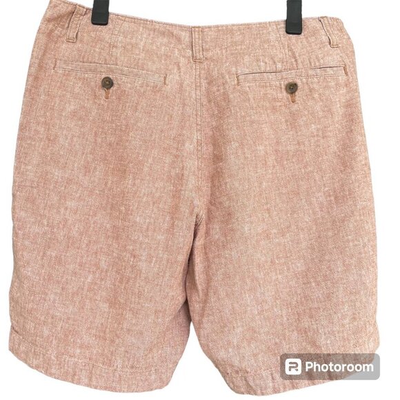 J Crew Mens Flat Front Gramercy Shorts Sz 33 Linen Cotton Lightweight Breathable - Picture 2 of 6